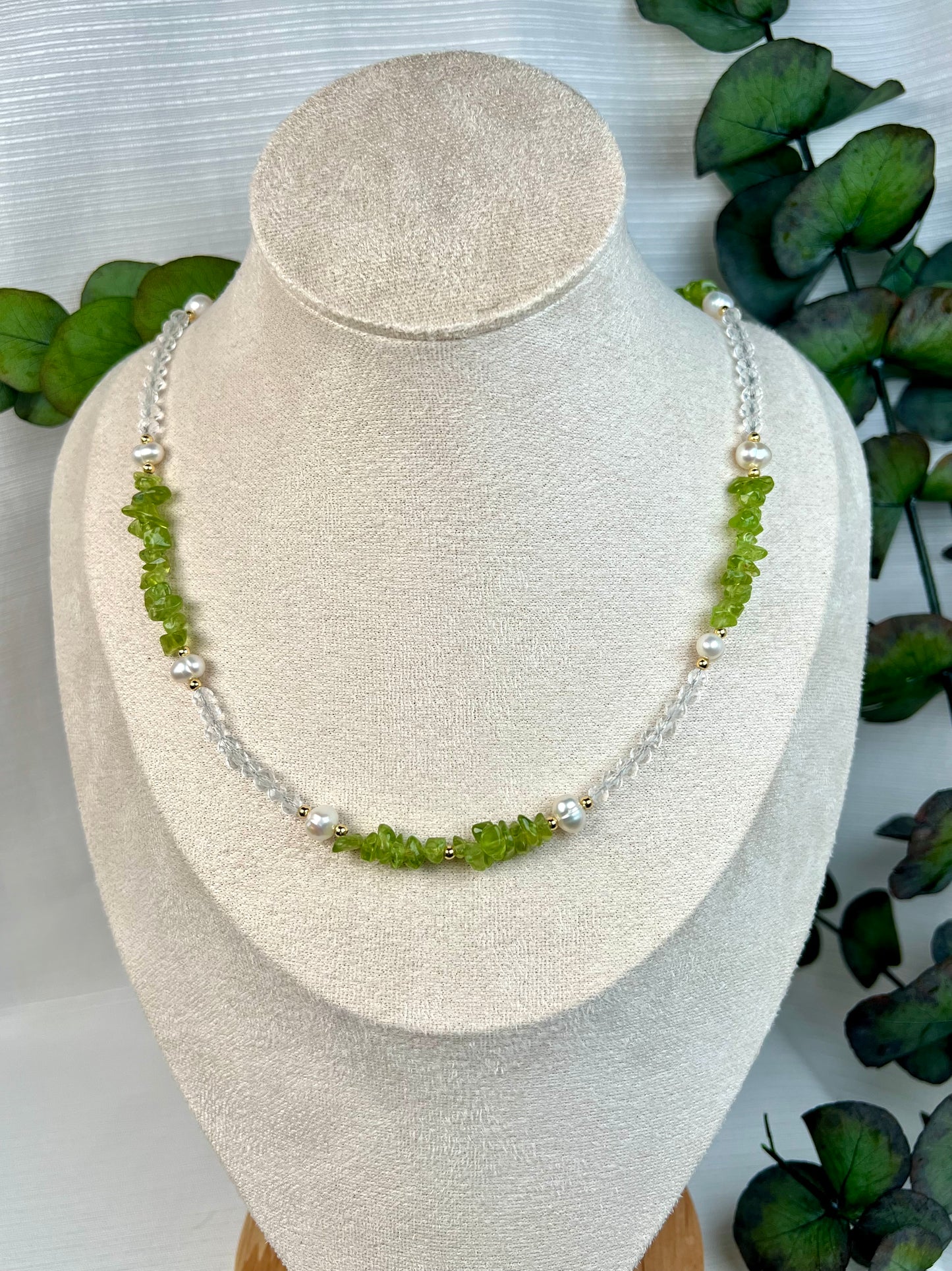 Peridot/Bergkristall