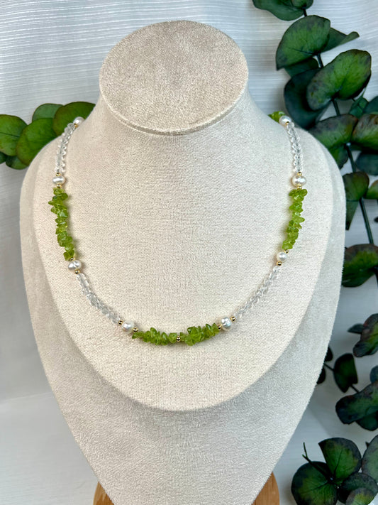 Peridot/Bergkristall
